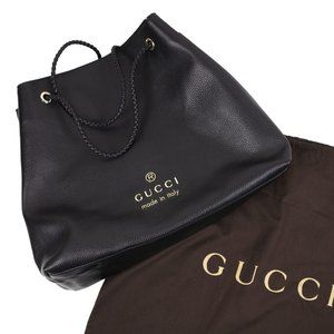 Gucci Large Gifford Pebbled Calfskin Leather Tote Shoulder Bag w/Dust Bag